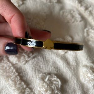 Kate Spade black enamel bangle